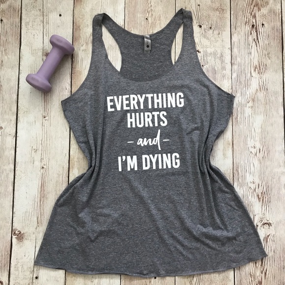 Gym Workout Triblend Racerback Tank Top Shirt - Picture 2 of 9